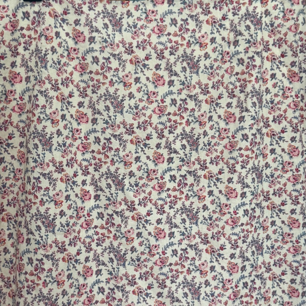 Antonio Melani Cotton Pencil Skirt Floral Ditsy Print 6 Cream Pink Cottagecore - Picture 3 of 7